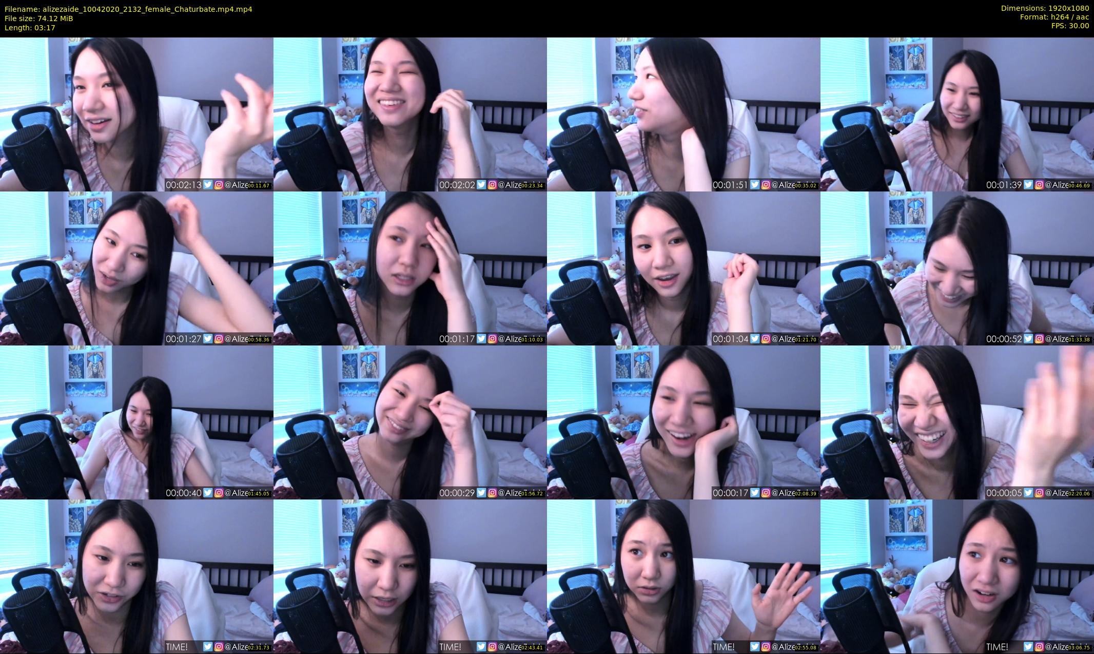 alizezaide — 4 minute Chaturbate female cam show recording, 1080p, Apr 10, 2020