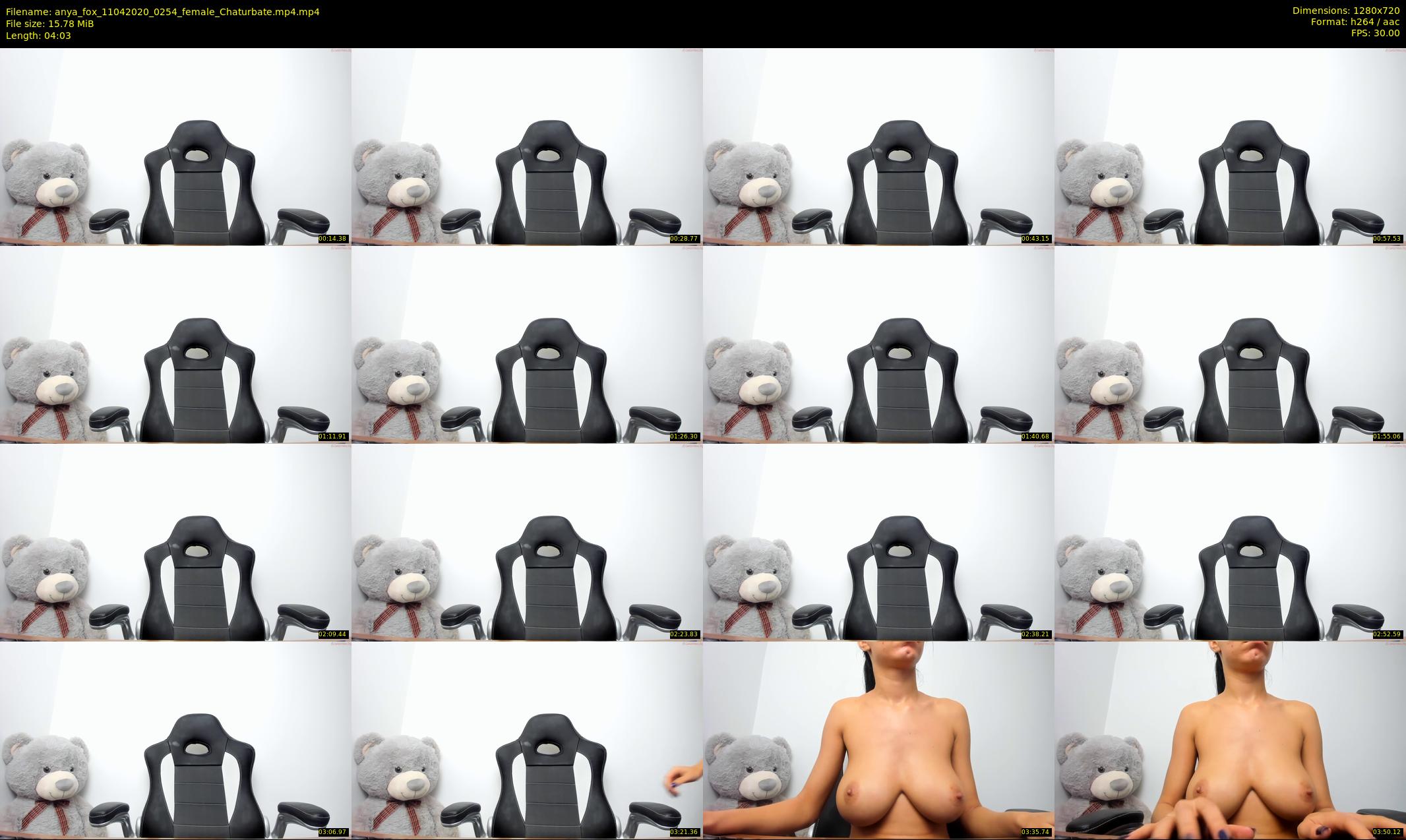 anya_fox — 5 minute Chaturbate female cam show recording, 720p, Apr 11, 2020