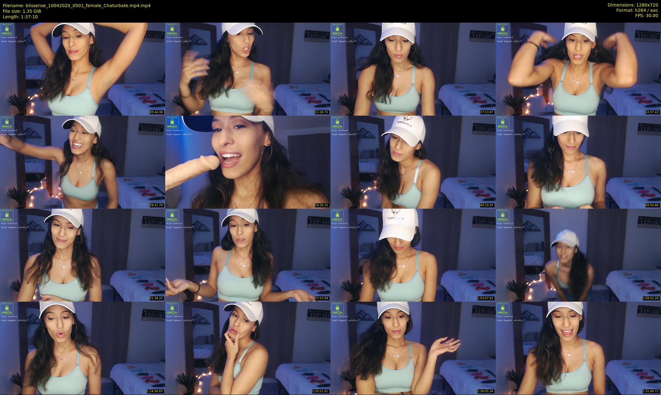 blissense — 98 minute Chaturbate female cam show recording, 720p, Apr 10, 2020