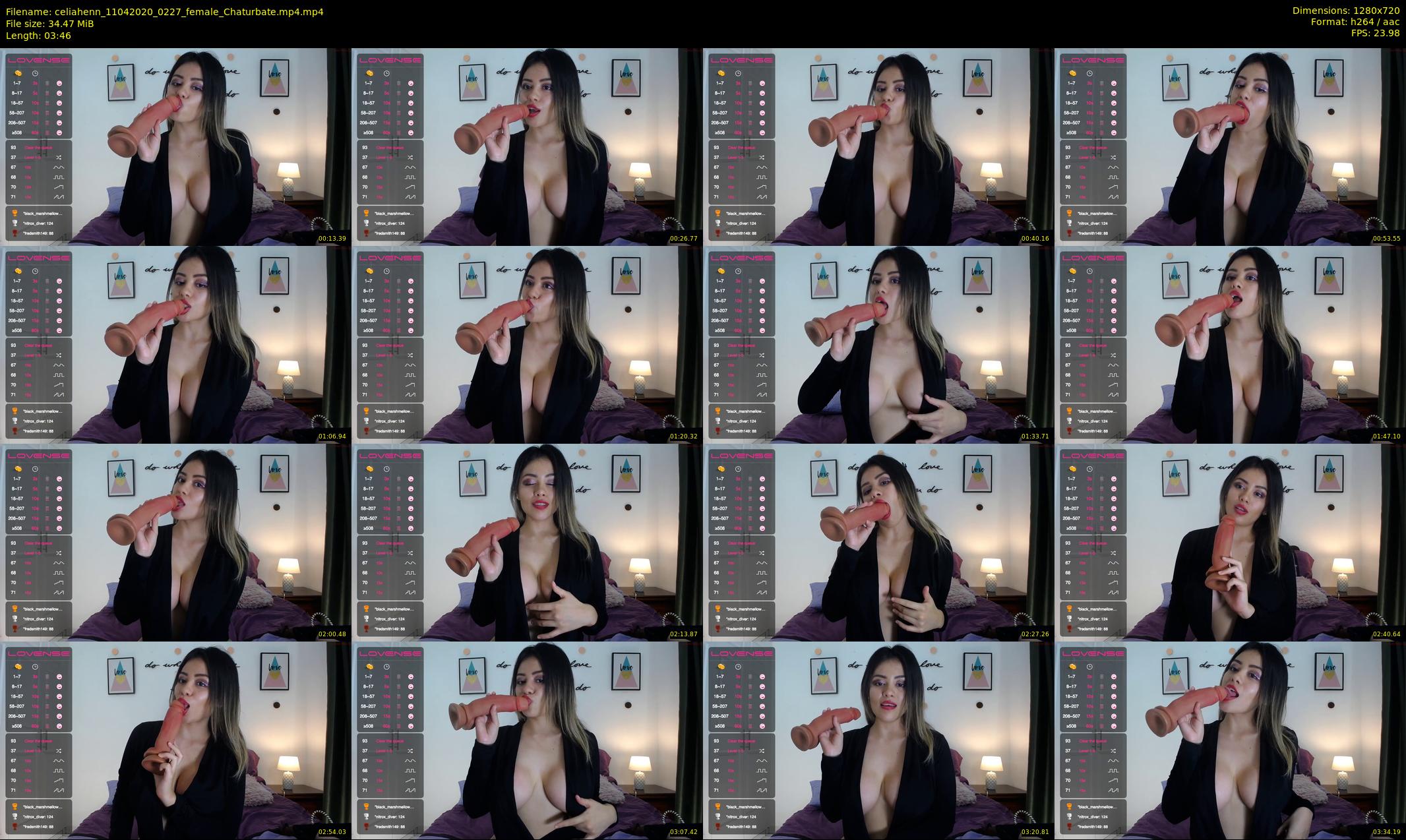 celiahenn — 4 minute Chaturbate female cam show recording, 720p, Apr 11, 2020