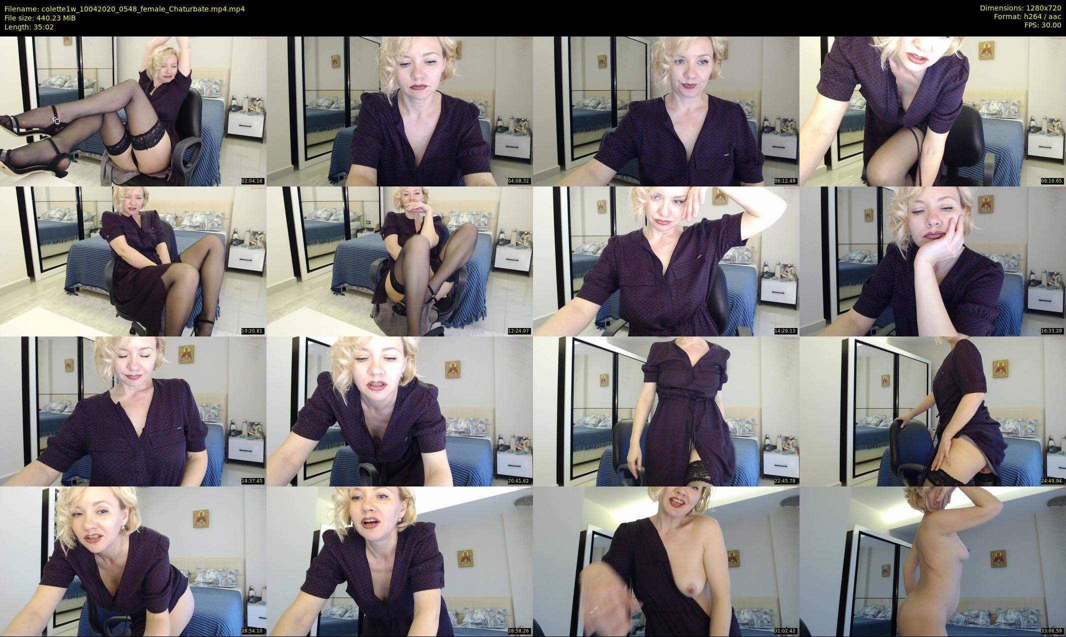 colette1w — 36 minute Chaturbate female cam show recording, 720p, Apr 10, 2020