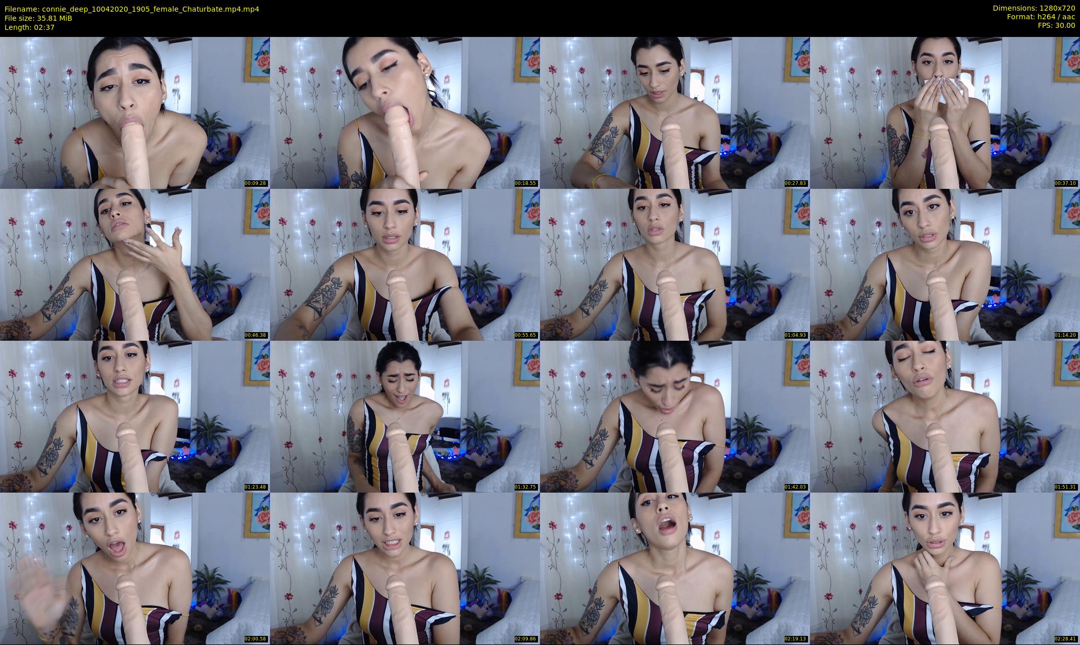 connie_deep — 3 minute Chaturbate female cam show recording, 720p, Apr 10, 2020