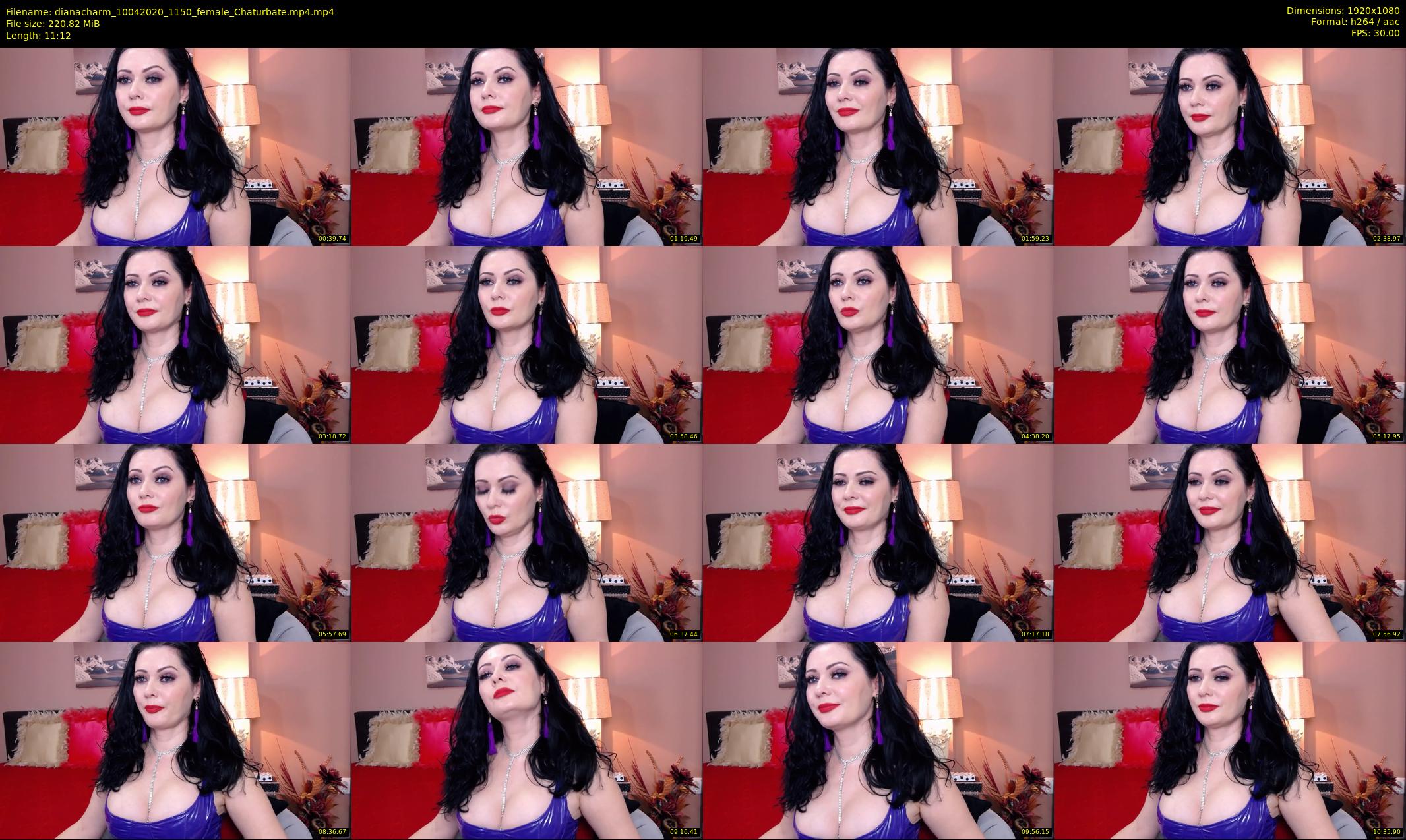 dianacharm — 12 minute Chaturbate female cam show recording, 1080p, Apr 10, 2020