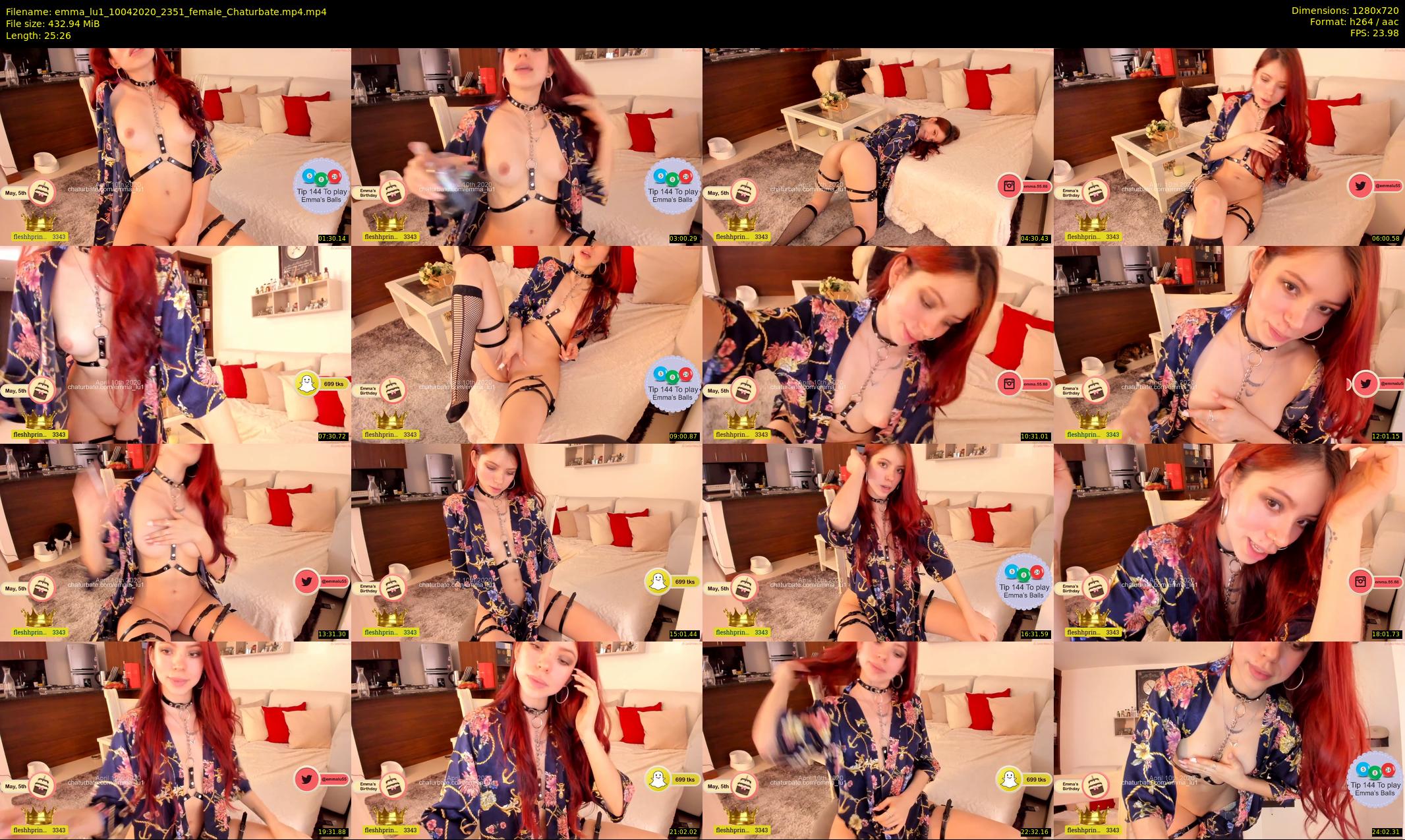emma_lu1 — 26 minute Chaturbate female cam show recording, 720p, Apr 10, 2020