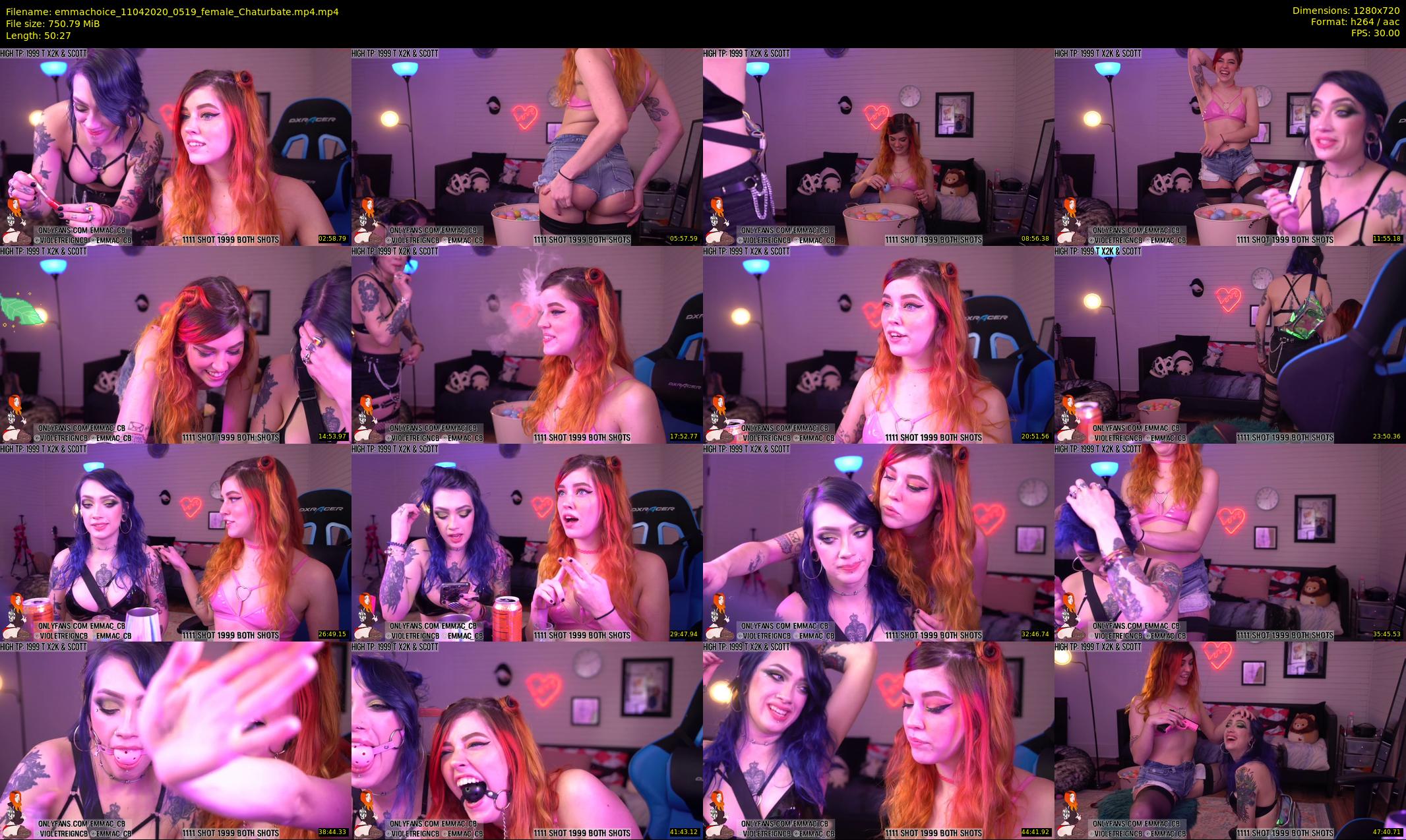 emmachoice — 51 minute Chaturbate female cam show recording, 720p, Apr 11, 2020