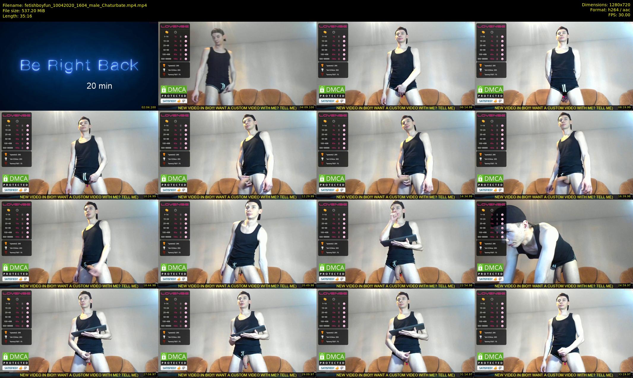 fetishboyfun — 36 minute Chaturbate male cam show recording, 720p, Apr 10, 2020