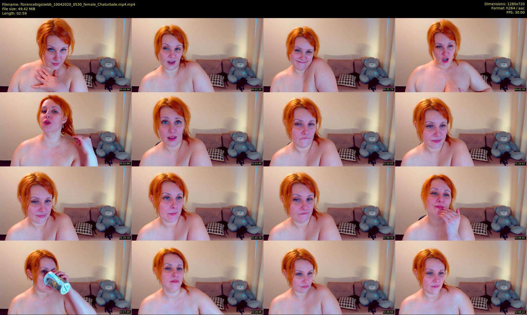 florencebigsizebb — 3 minute Chaturbate female cam show recording, 720p, Apr 10, 2020