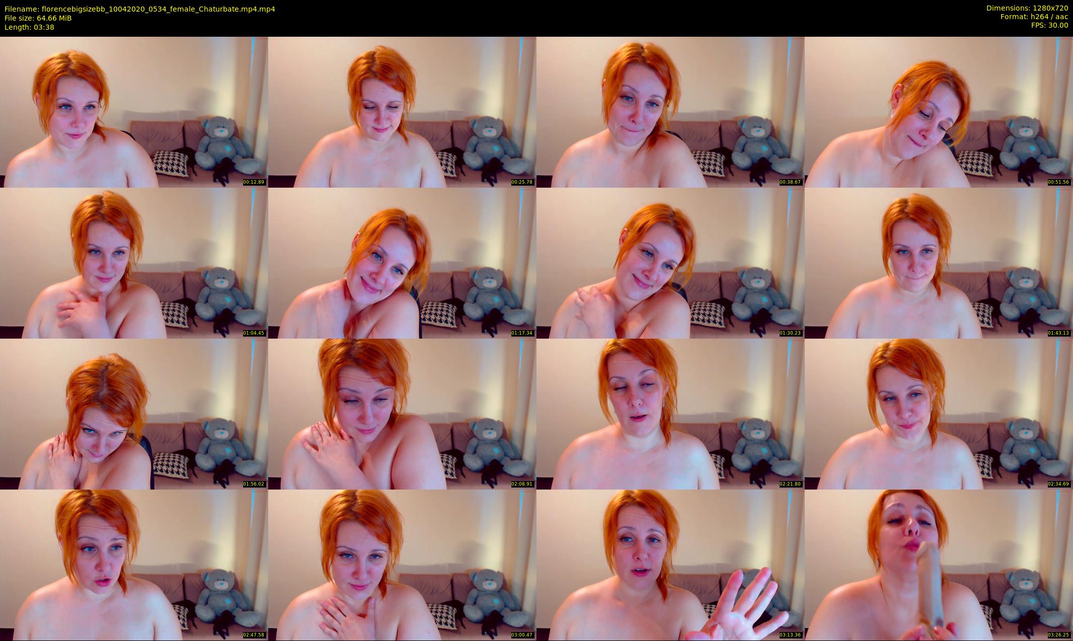 florencebigsizebb — 4 minute Chaturbate female cam show recording, 720p, Apr 10, 2020