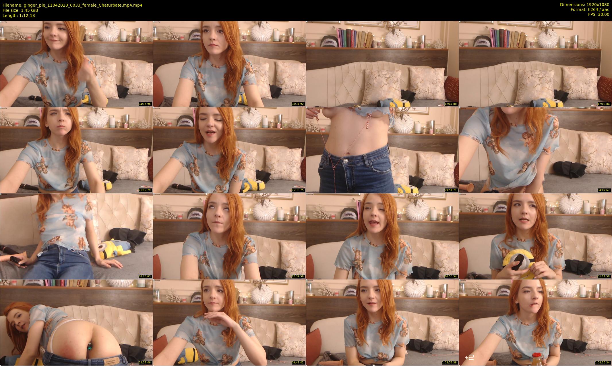 ginger_pie — 73 minute Chaturbate female cam show recording, 1080p, Apr 11, 2020