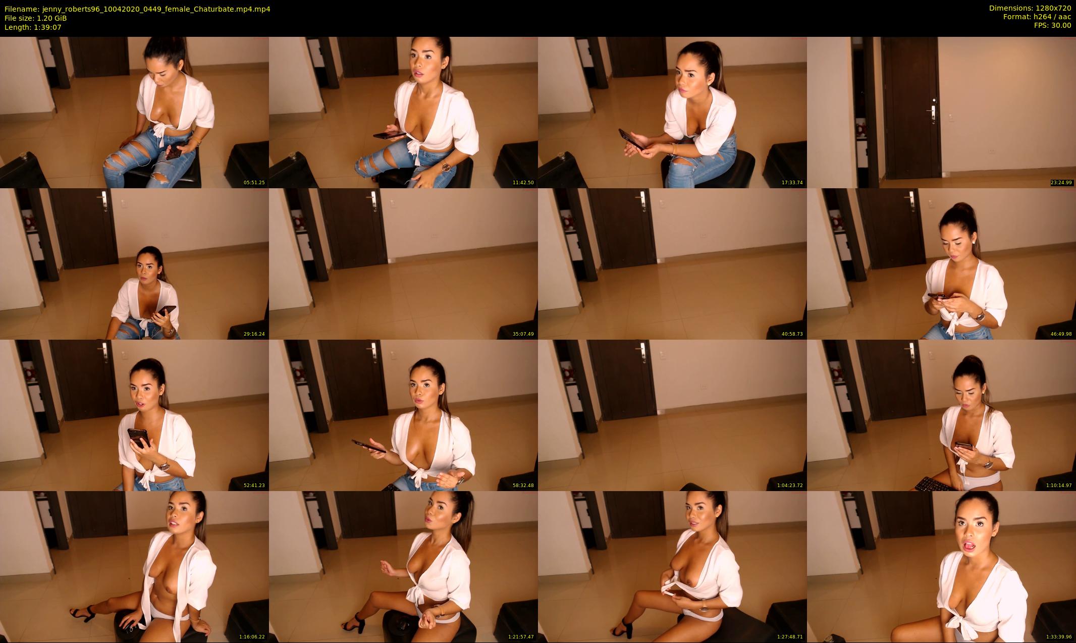 jenny_roberts96 — 100 minute Chaturbate female cam show recording, 720p, Apr 10, 2020