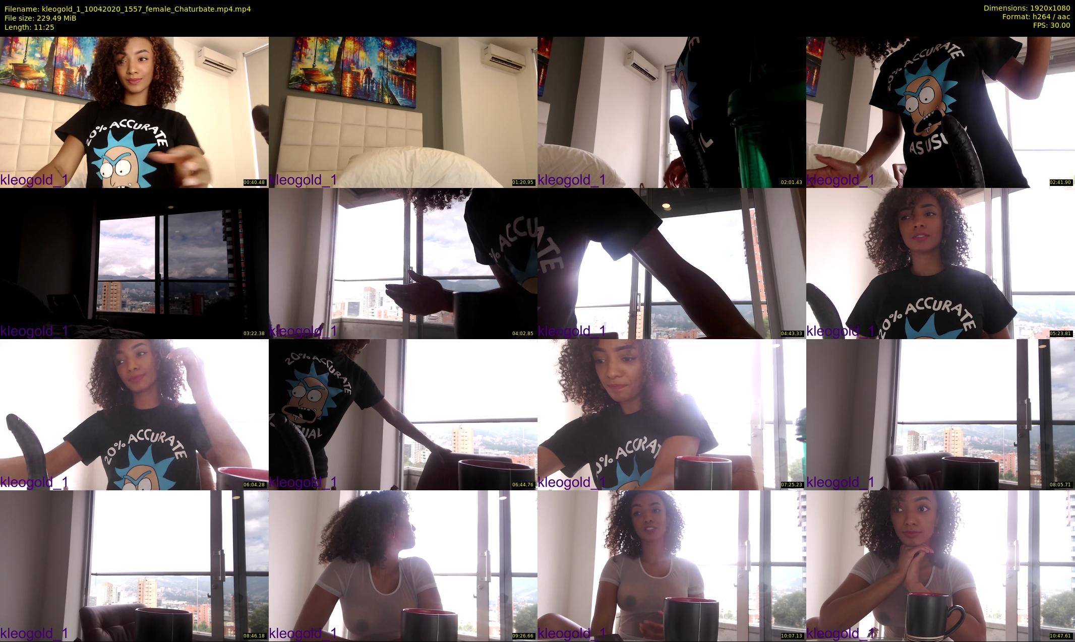 kleogold_1 — 12 minute Chaturbate female cam show recording, 1080p, Apr 10, 2020