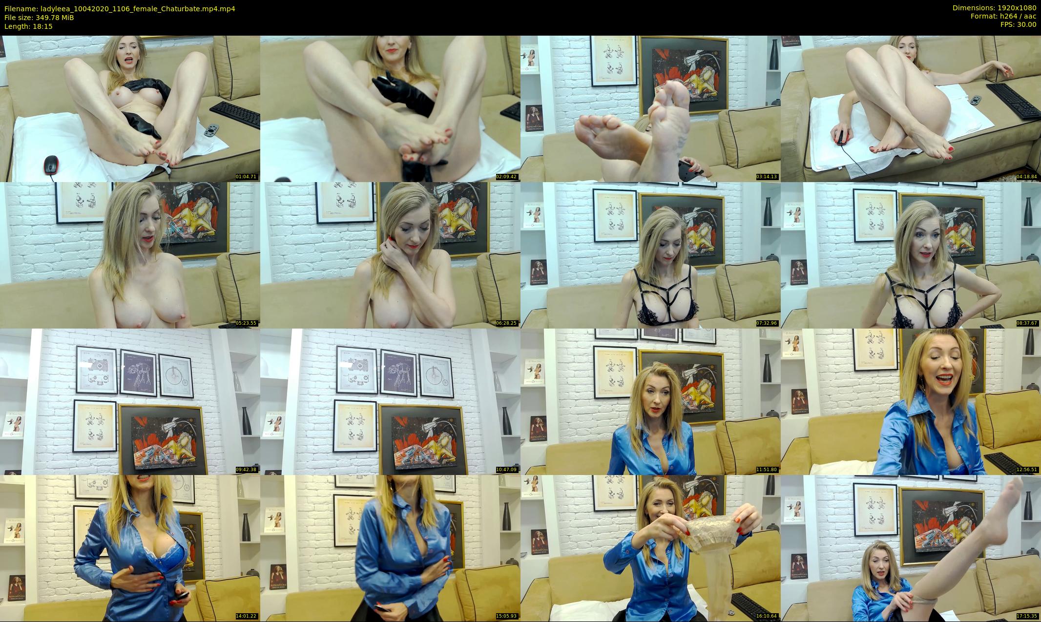 ladyleea — 19 minute Chaturbate female cam show recording, 1080p, Apr 10, 2020