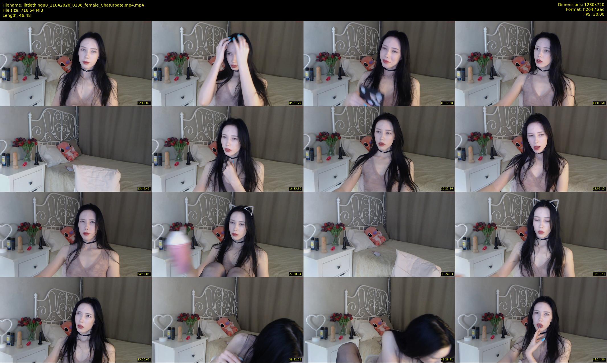 littlething88 — 47 minute Chaturbate female cam show recording, 720p, Apr 11, 2020