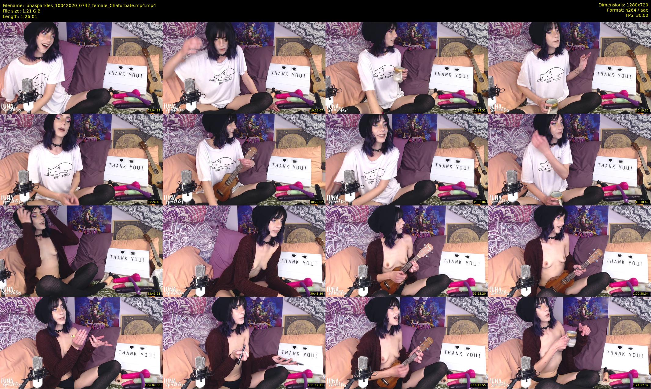 lunasparkles — 87 minute Chaturbate female cam show recording, 720p, Apr 10, 2020