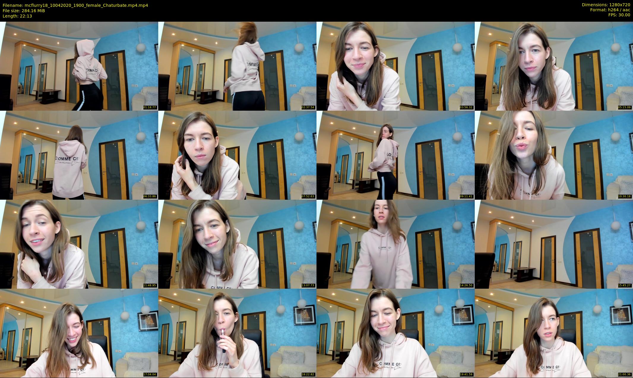 mcflurry18 — 23 minute Chaturbate female cam show recording, 720p, Apr 10, 2020