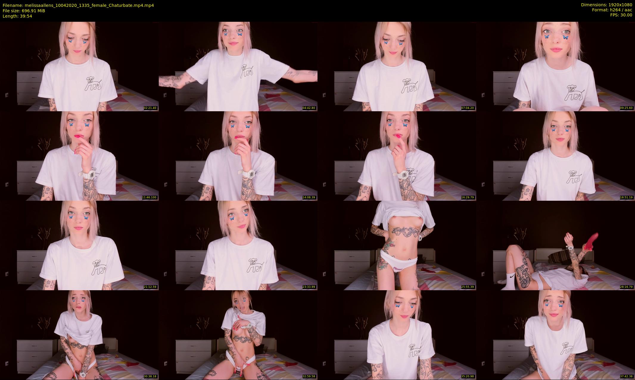 melissaallens — 40 minute Chaturbate female cam show recording, 1080p, Apr 10, 2020