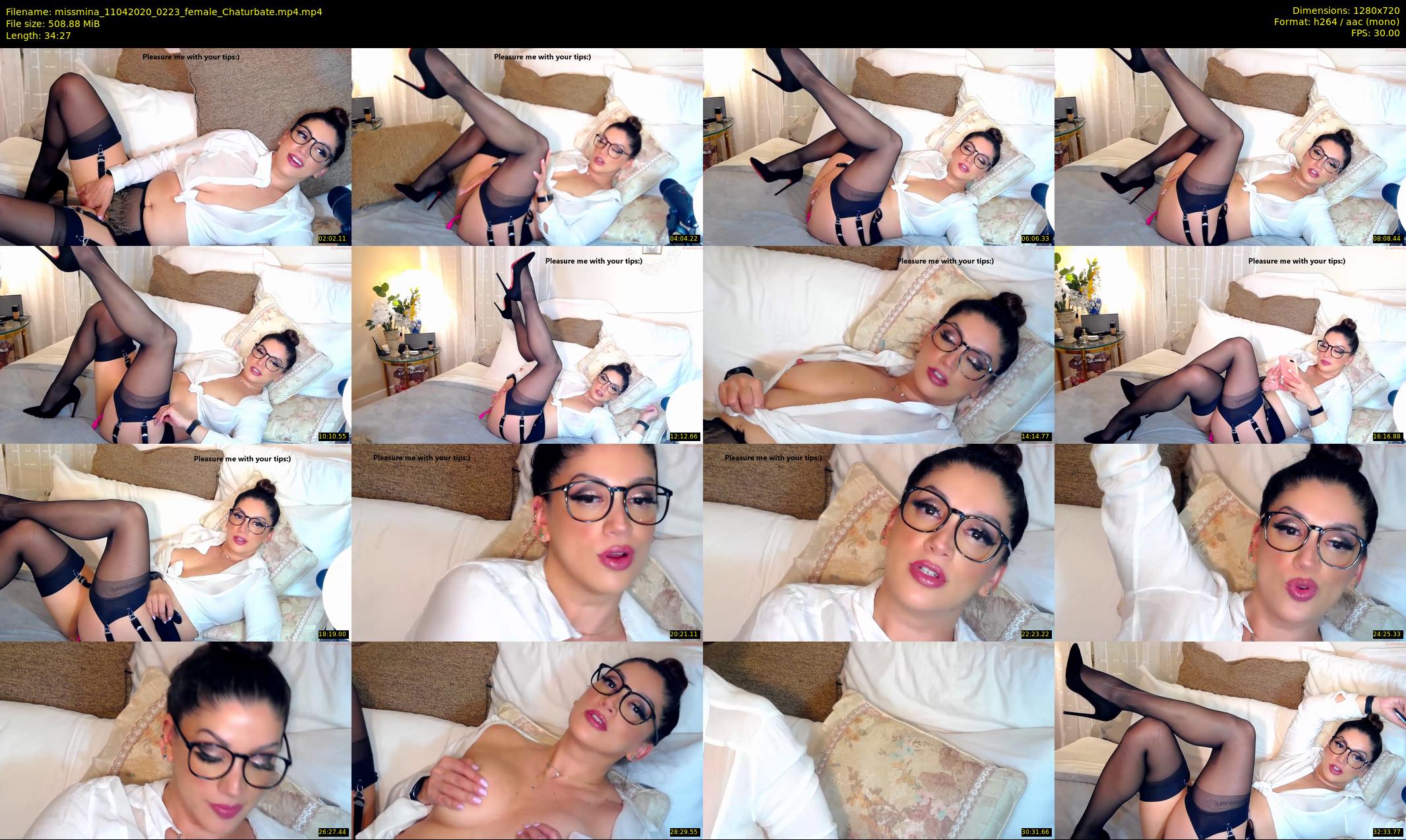 missmina — 35 minute Chaturbate female cam show recording, 720p, Apr 11, 2020