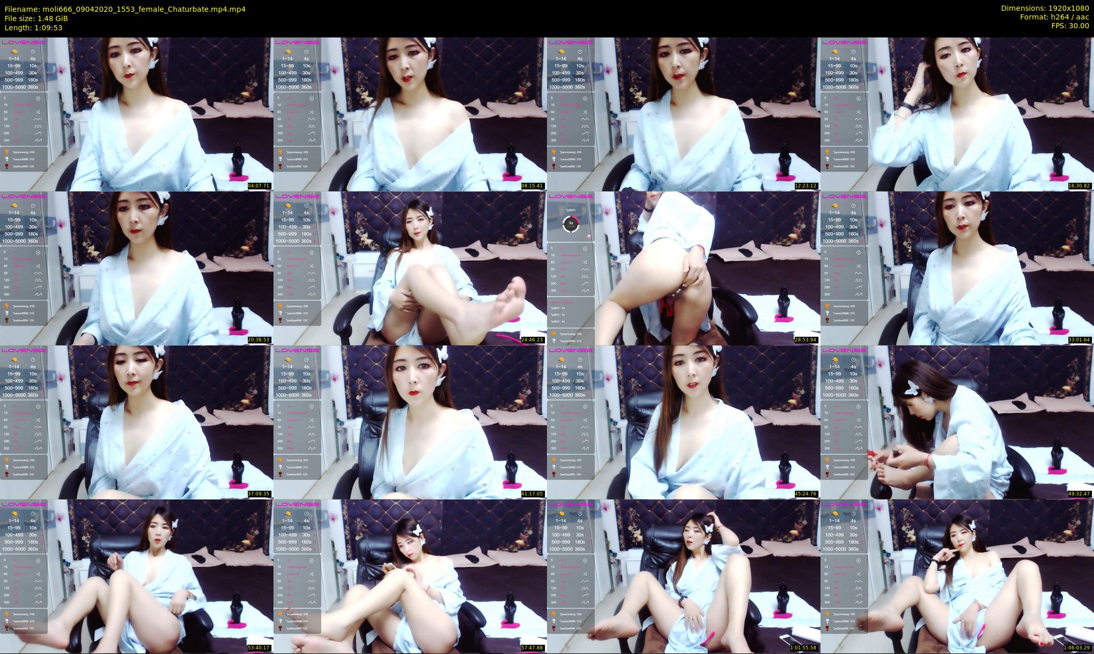 moli666 — 70 minute Chaturbate female cam show recording, 1080p, Apr 9, 2020