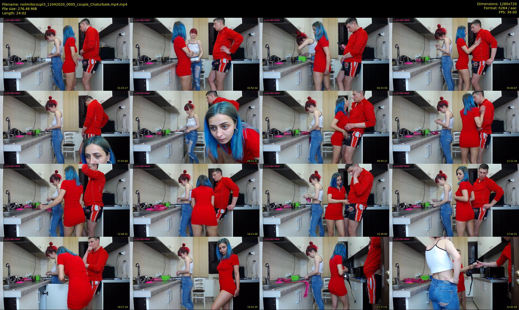 nolimitscoupl3 — 25 minute Chaturbate couple cam show recording, 720p, Apr 11, 2020