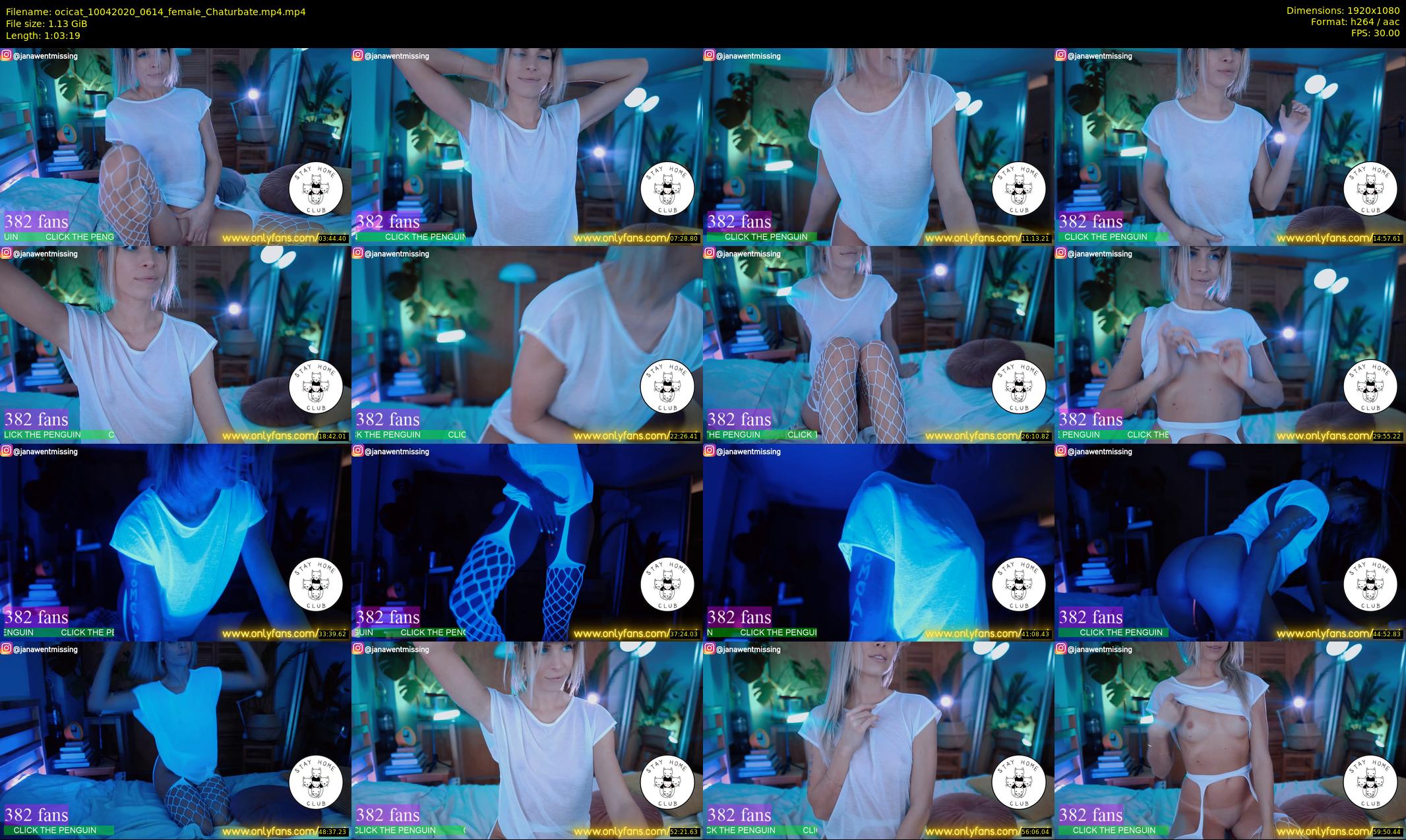 ocicat — 64 minute Chaturbate female cam show recording, 1080p, Apr 10, 2020