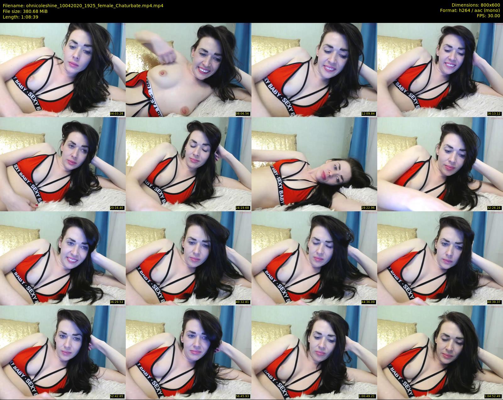 ohnicoleshine — 69 minute Chaturbate female cam show recording, 480p, Apr 10, 2020