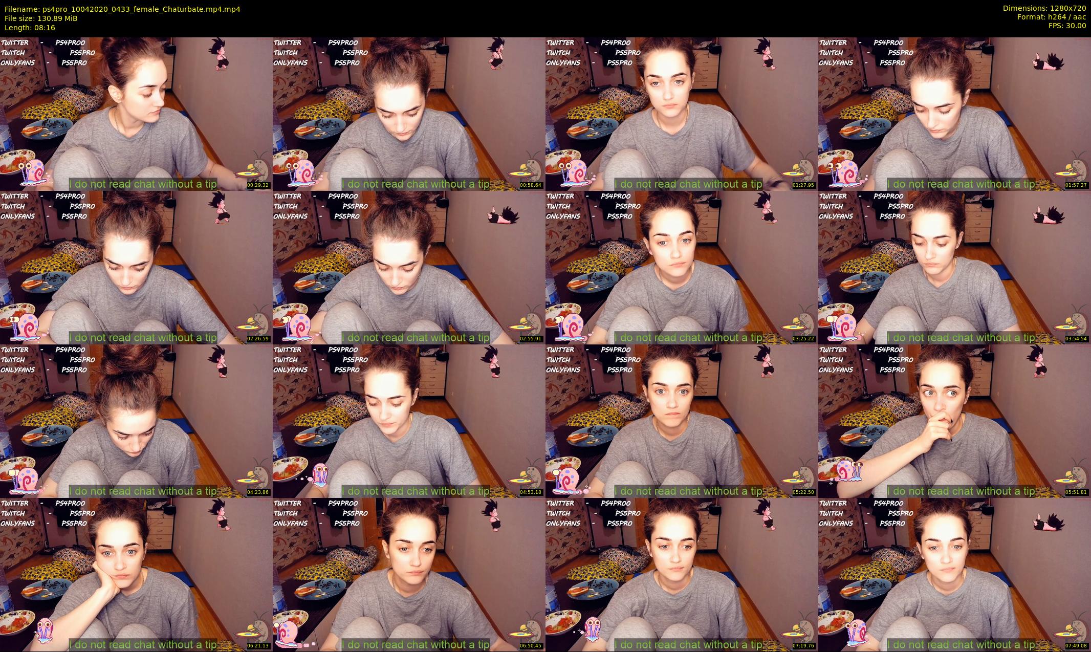 ps4pro — 9 minute Chaturbate female cam show recording, 720p, Apr 10, 2020