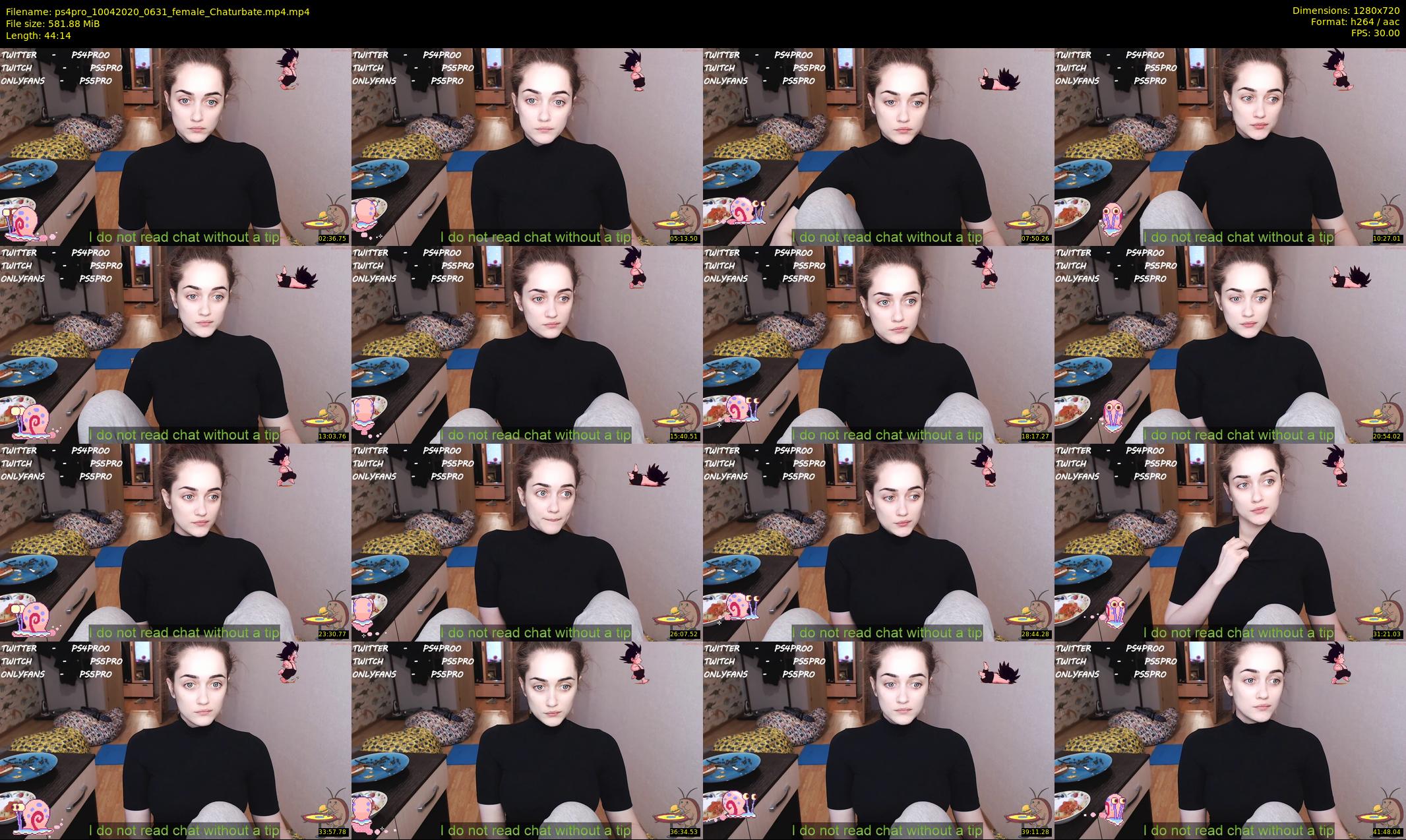 ps4pro — 45 minute Chaturbate female cam show recording, 720p, Apr 10, 2020