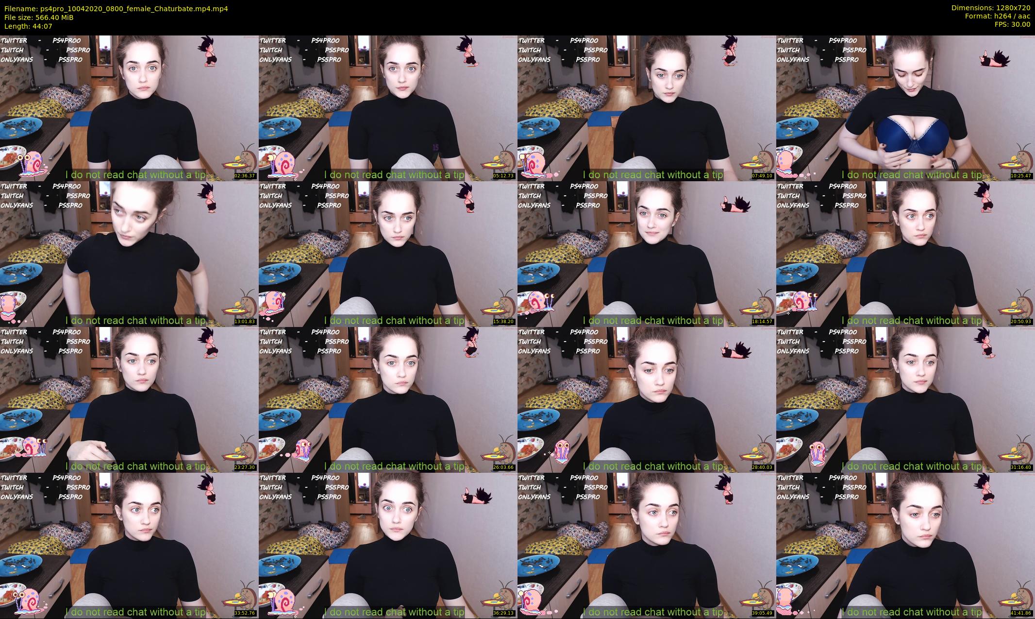 ps4pro — 45 minute Chaturbate female cam show recording, 720p, Apr 10, 2020