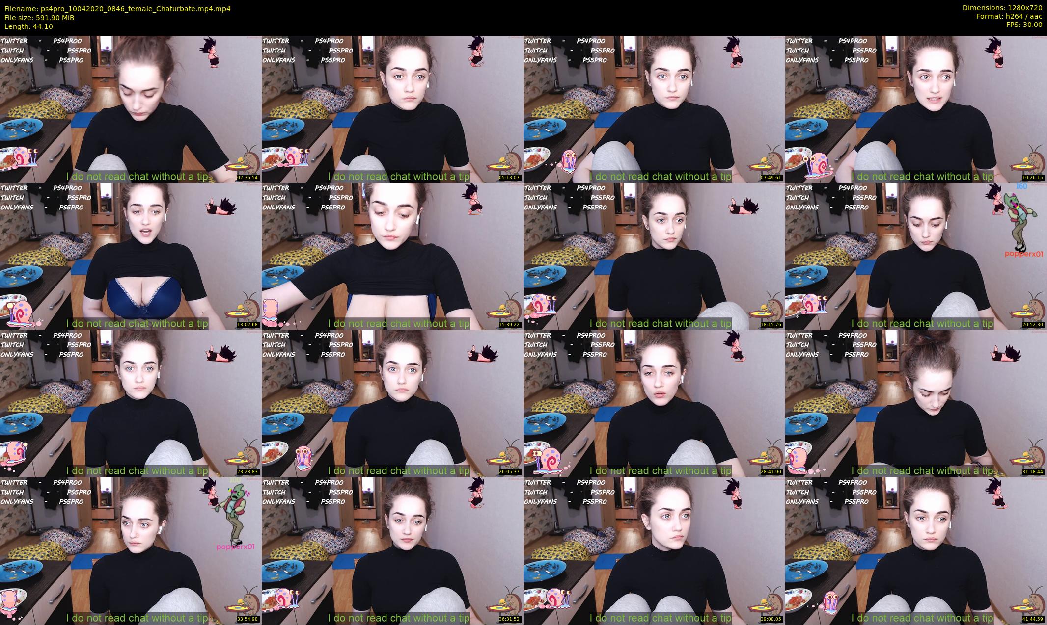 ps4pro — 45 minute Chaturbate female cam show recording, 720p, Apr 10, 2020
