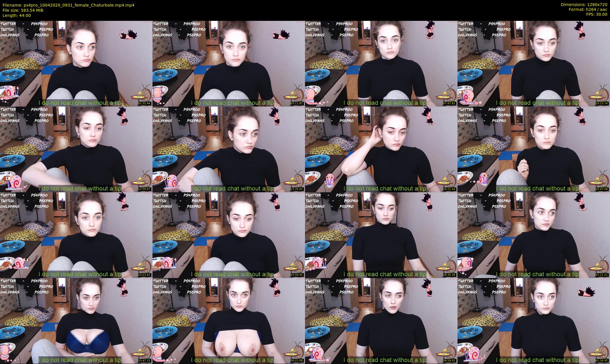 ps4pro — 44 minute Chaturbate female cam show recording, 720p, Apr 10, 2020
