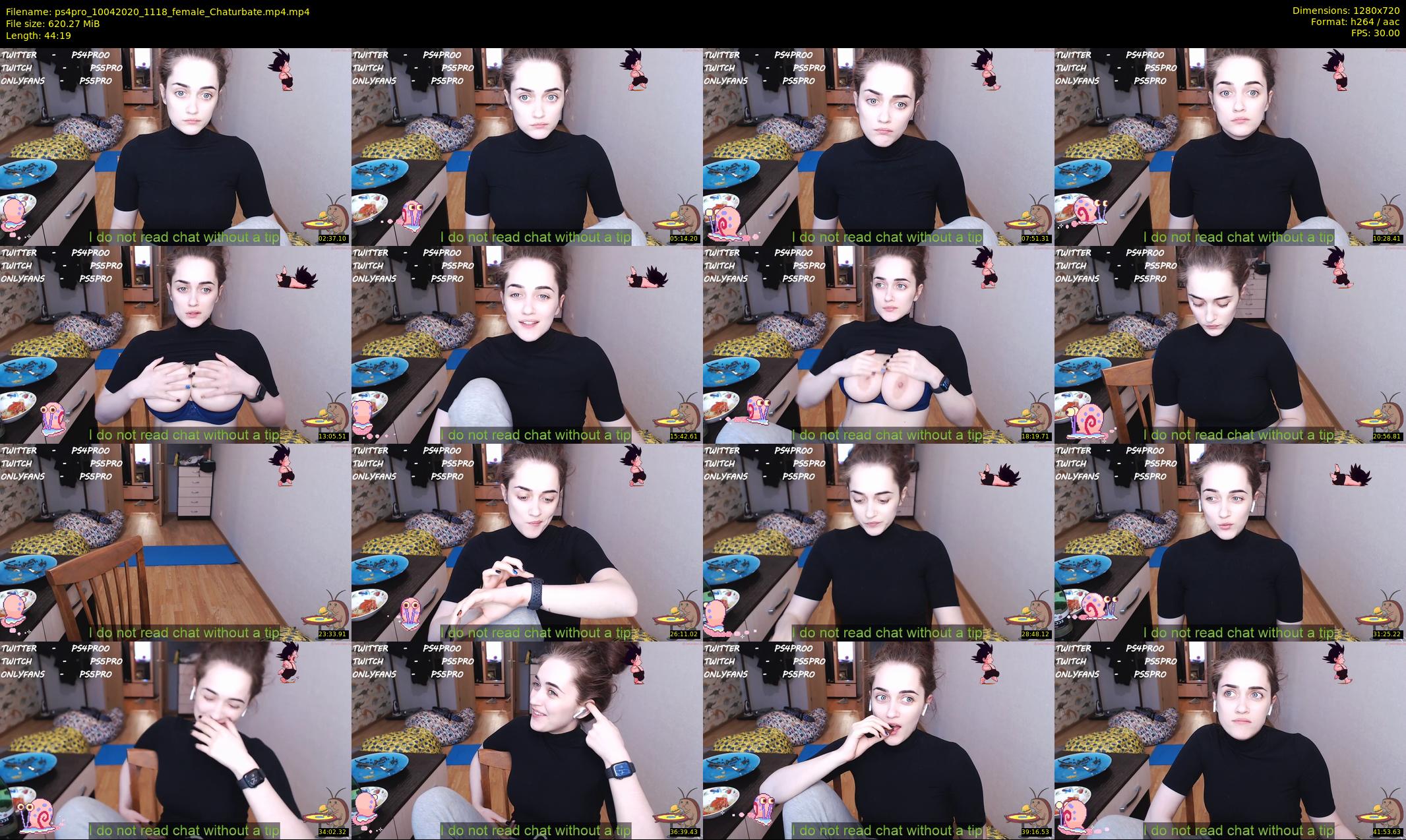 ps4pro — 45 minute Chaturbate female cam show recording, 720p, Apr 10, 2020