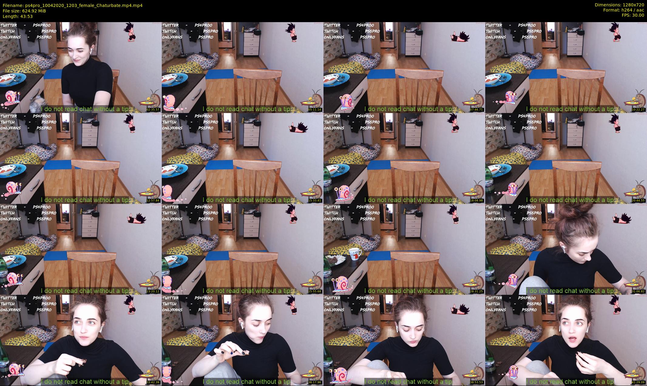 ps4pro — 44 minute Chaturbate female cam show recording, 720p, Apr 10, 2020
