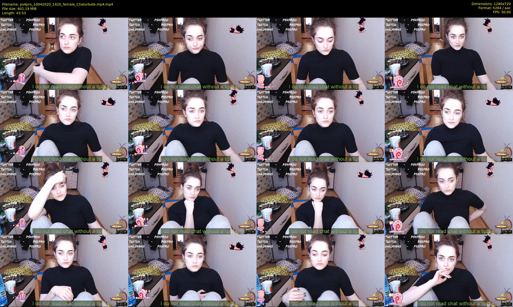 ps4pro — 44 minute Chaturbate female cam show recording, 720p, Apr 10, 2020