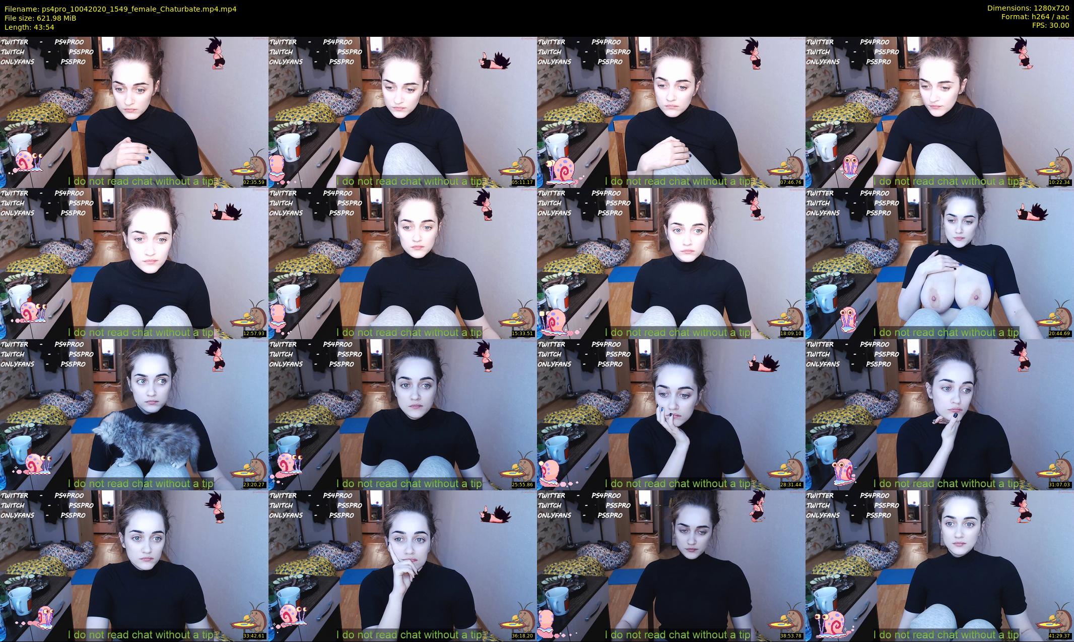 ps4pro — 44 minute Chaturbate female cam show recording, 720p, Apr 10, 2020