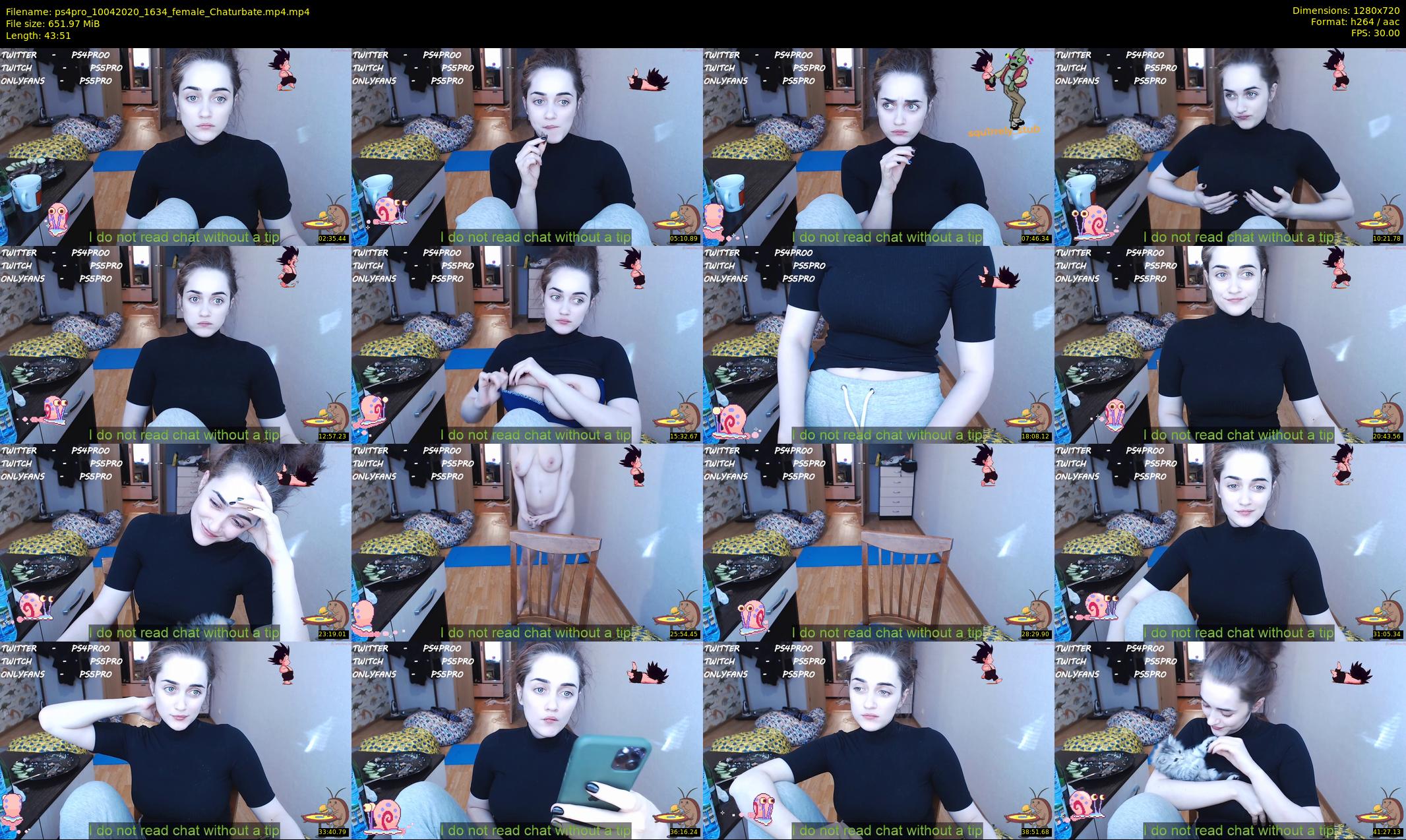 ps4pro — 44 minute Chaturbate female cam show recording, 720p, Apr 10, 2020