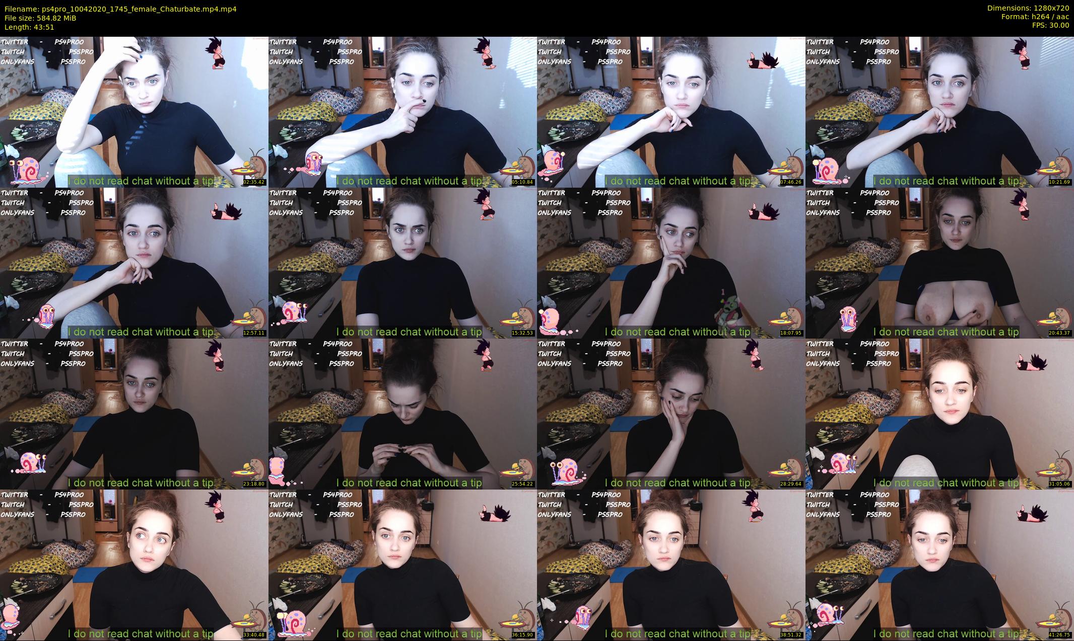 ps4pro — 44 minute Chaturbate female cam show recording, 720p, Apr 10, 2020