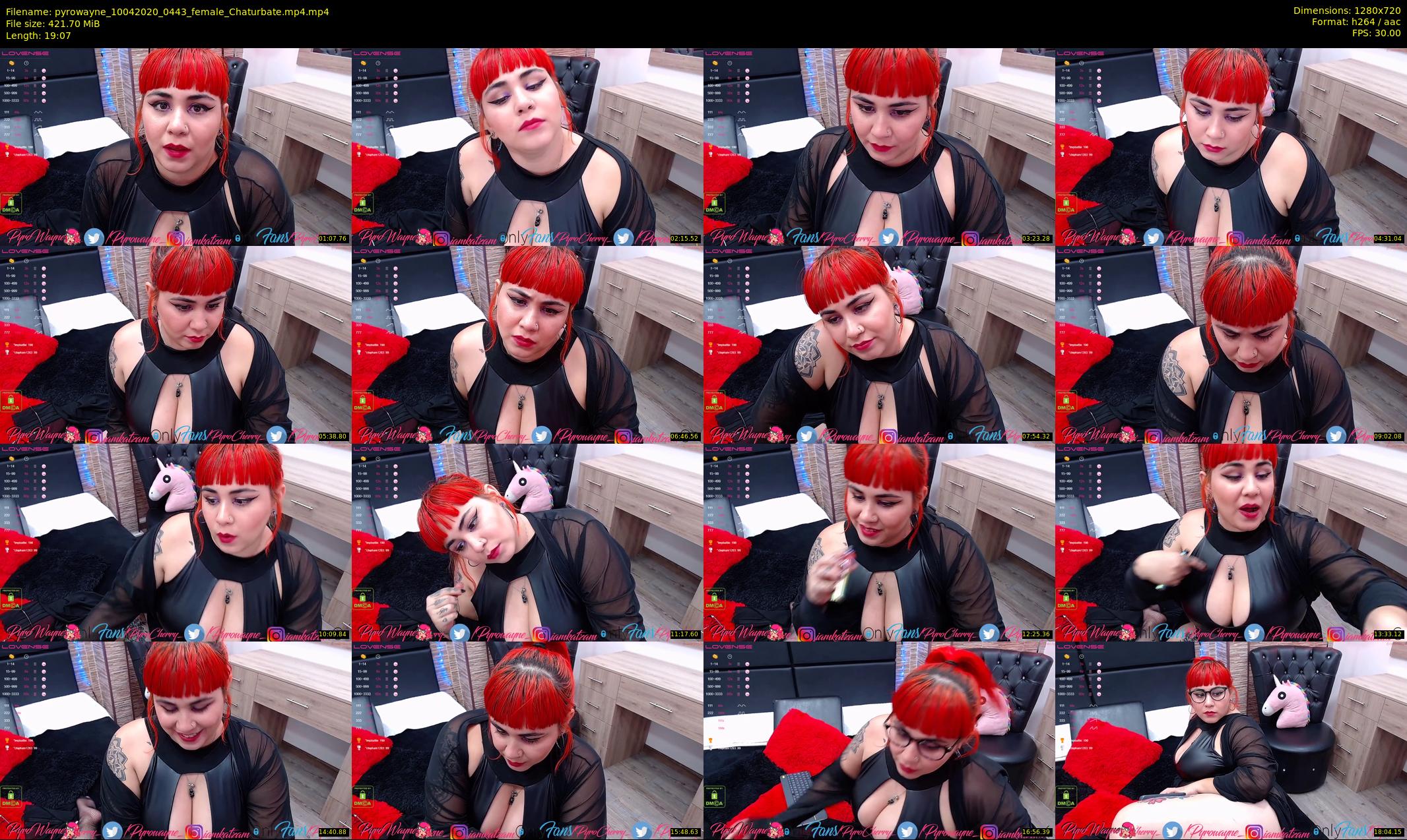 pyrowayne — 20 minute Chaturbate female cam show recording, 720p, Apr 10, 2020