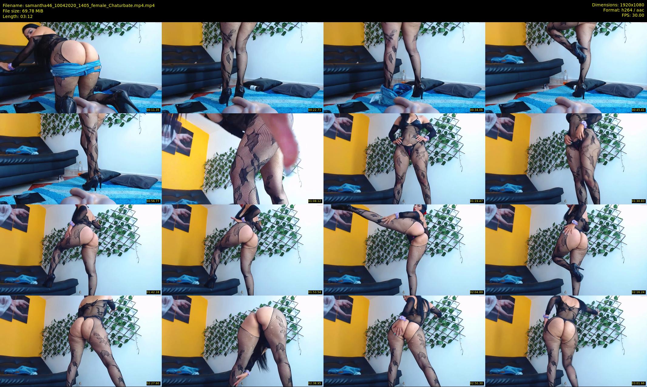 samantha46 — 4 minute Chaturbate female cam show recording, 1080p, Apr 10, 2020