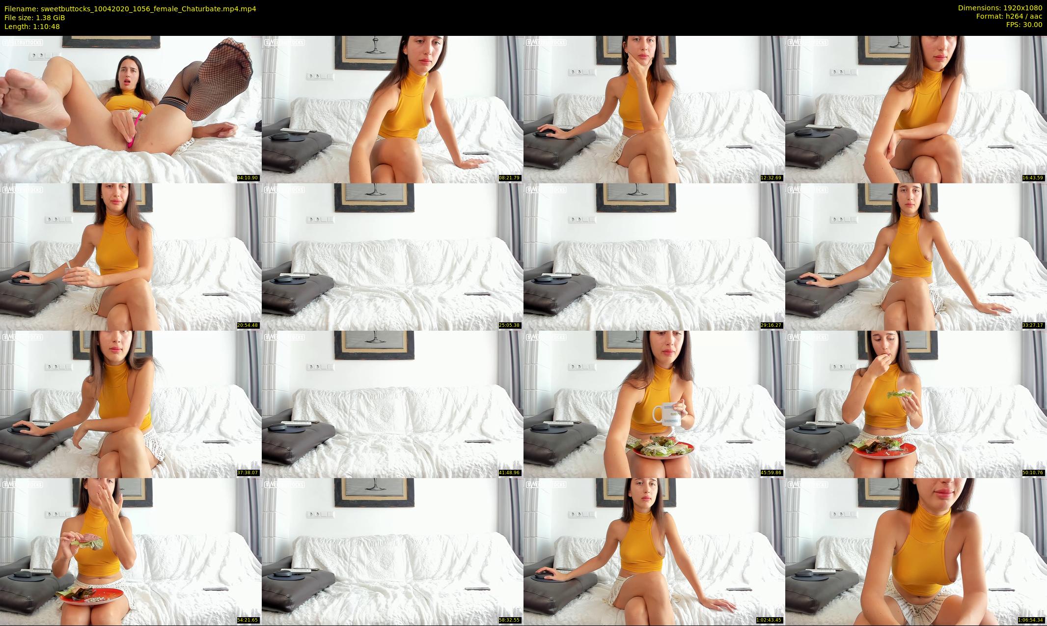 sweetbuttocks — 71 minute Chaturbate female cam show recording, 1080p, Apr 10, 2020