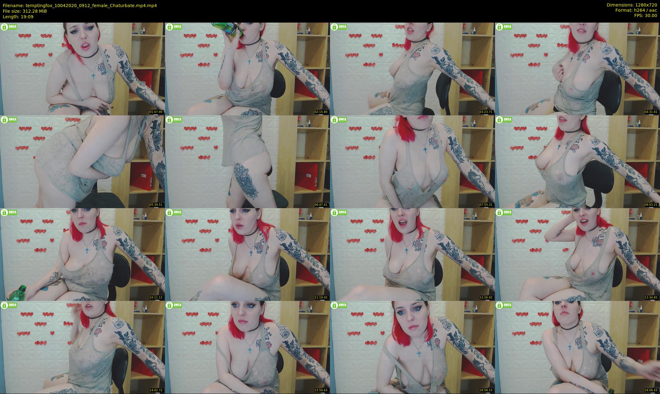 temptingfox — 20 minute Chaturbate female cam show recording, 720p, Apr 10, 2020