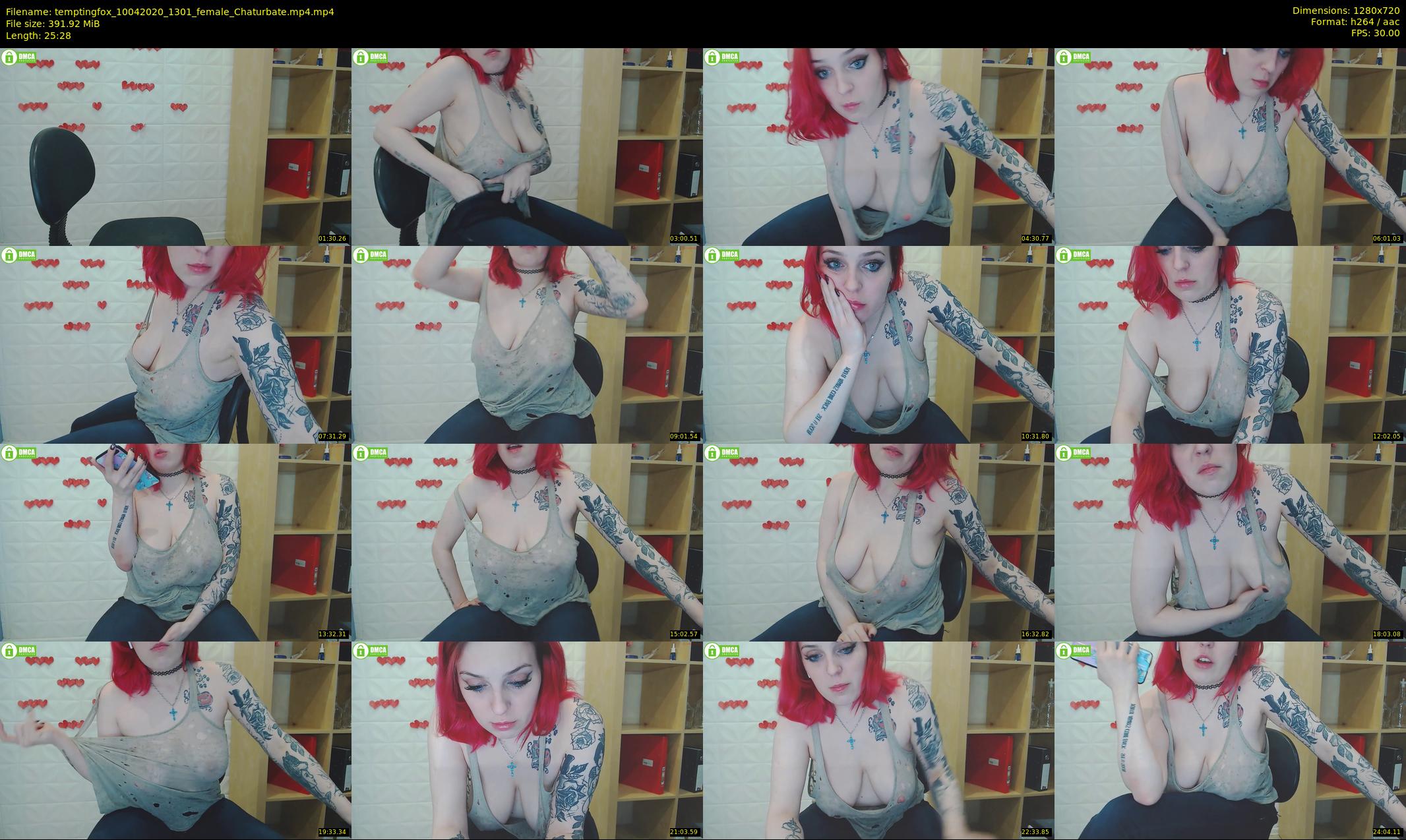 temptingfox — 26 minute Chaturbate female cam show recording, 720p, Apr 10, 2020