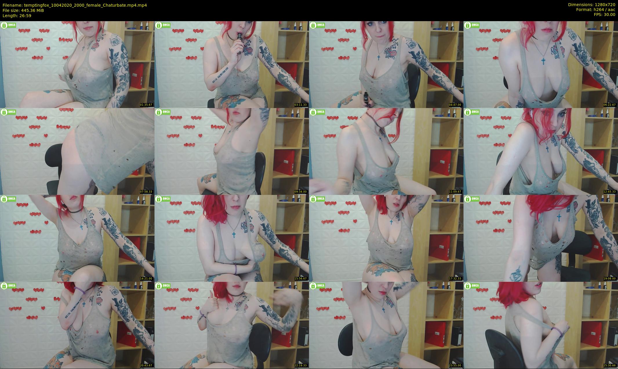 temptingfox — 27 minute Chaturbate female cam show recording, 720p, Apr 10, 2020