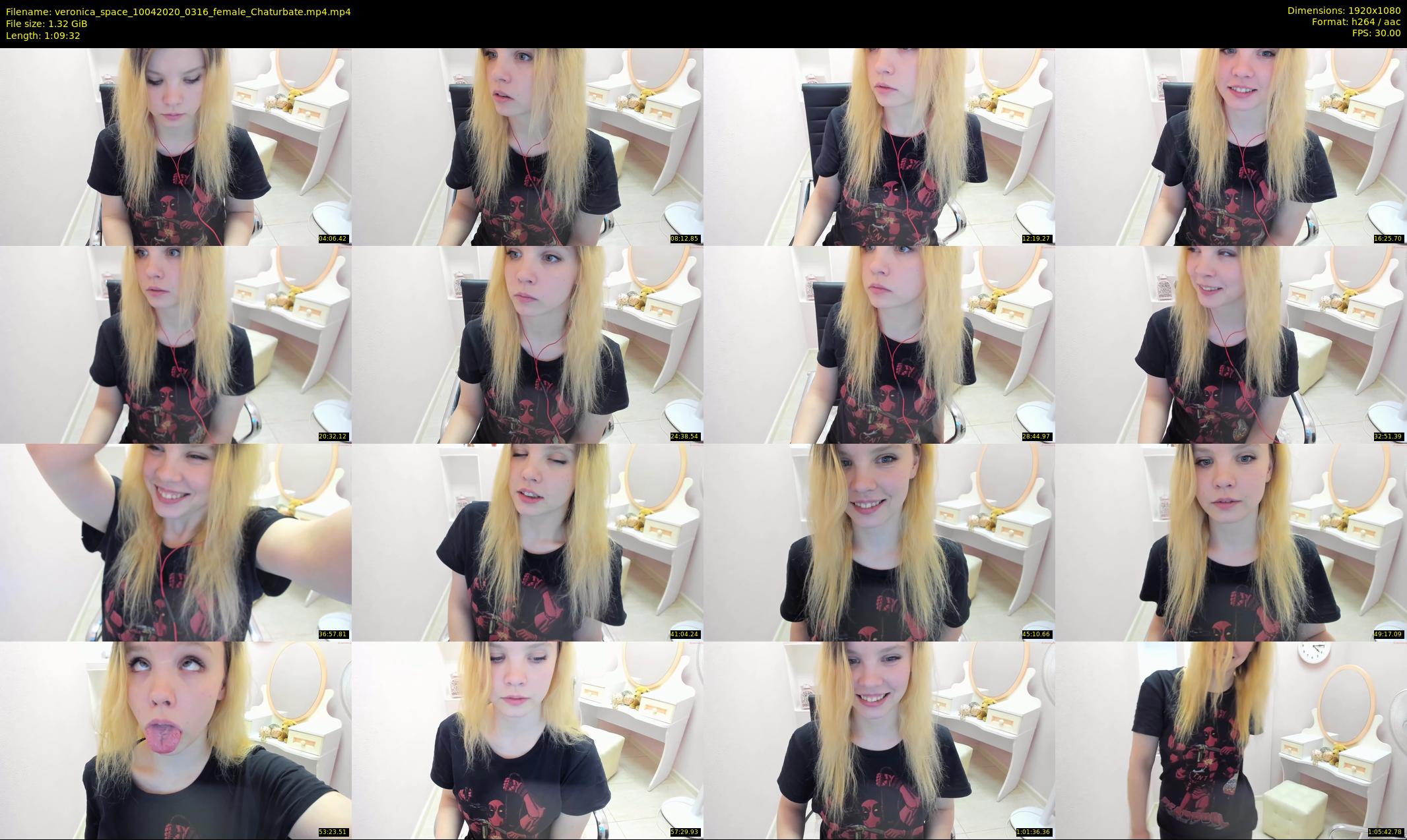 veronica_space — 70 minute Chaturbate female cam show recording, 1080p, Apr 10, 2020