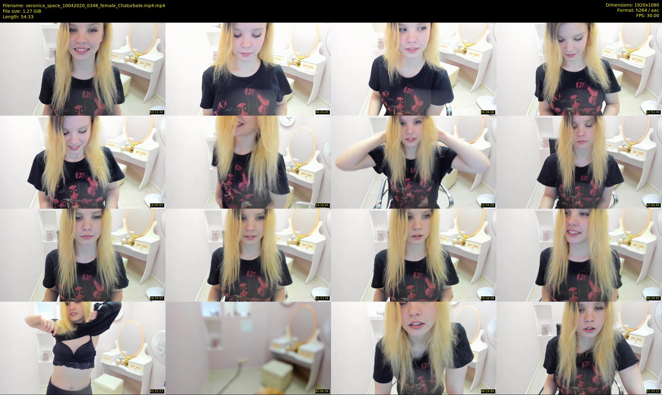 veronica_space — 55 minute Chaturbate female cam show recording, 1080p, Apr 10, 2020