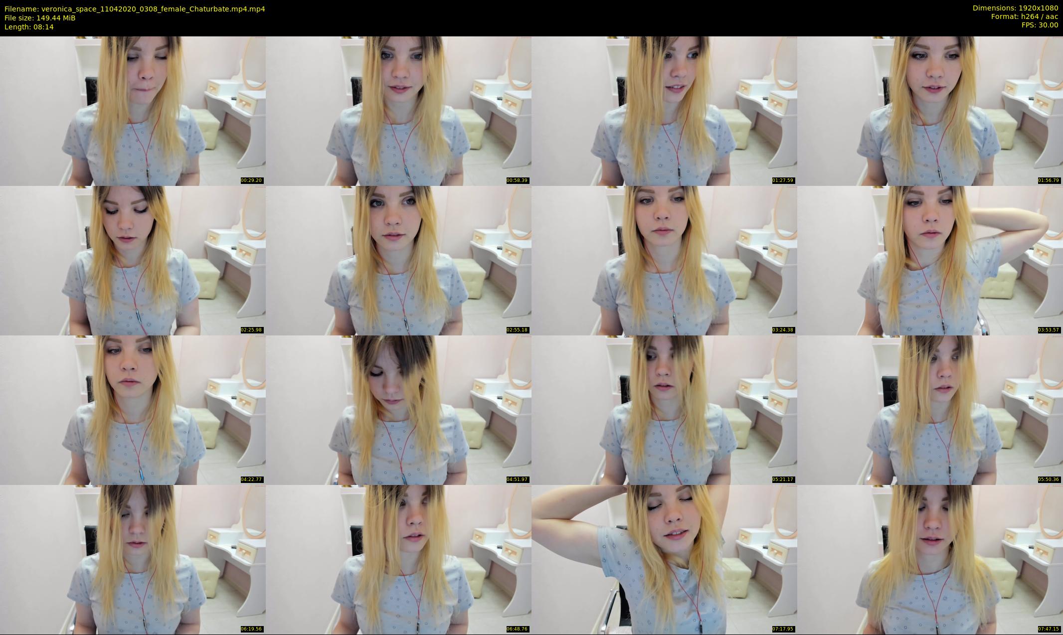 veronica_space — 9 minute Chaturbate female cam show recording, 1080p, Apr 11, 2020