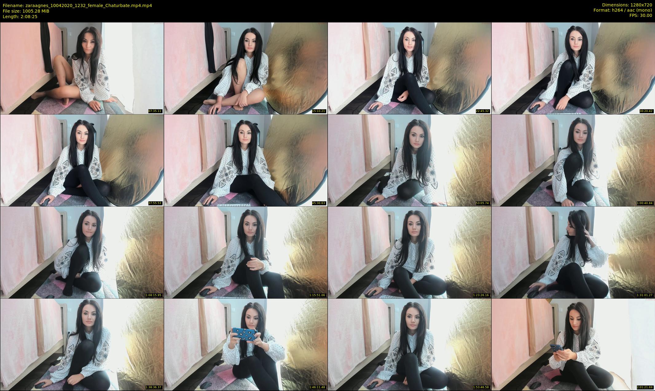 zaraagnes — 129 minute Chaturbate female cam show recording, 720p, Apr 10, 2020
