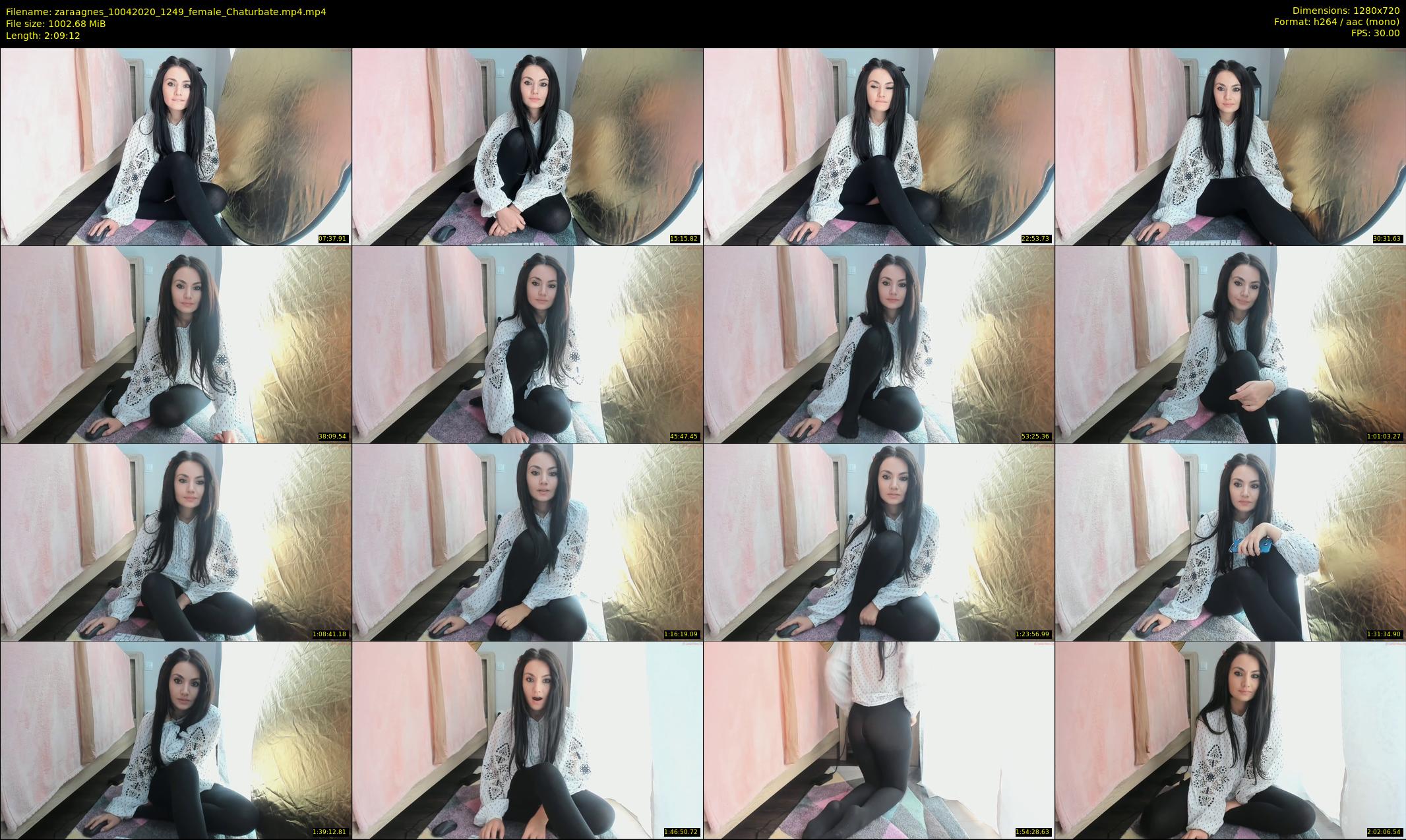 zaraagnes — 130 minute Chaturbate female cam show recording, 720p, Apr 10, 2020