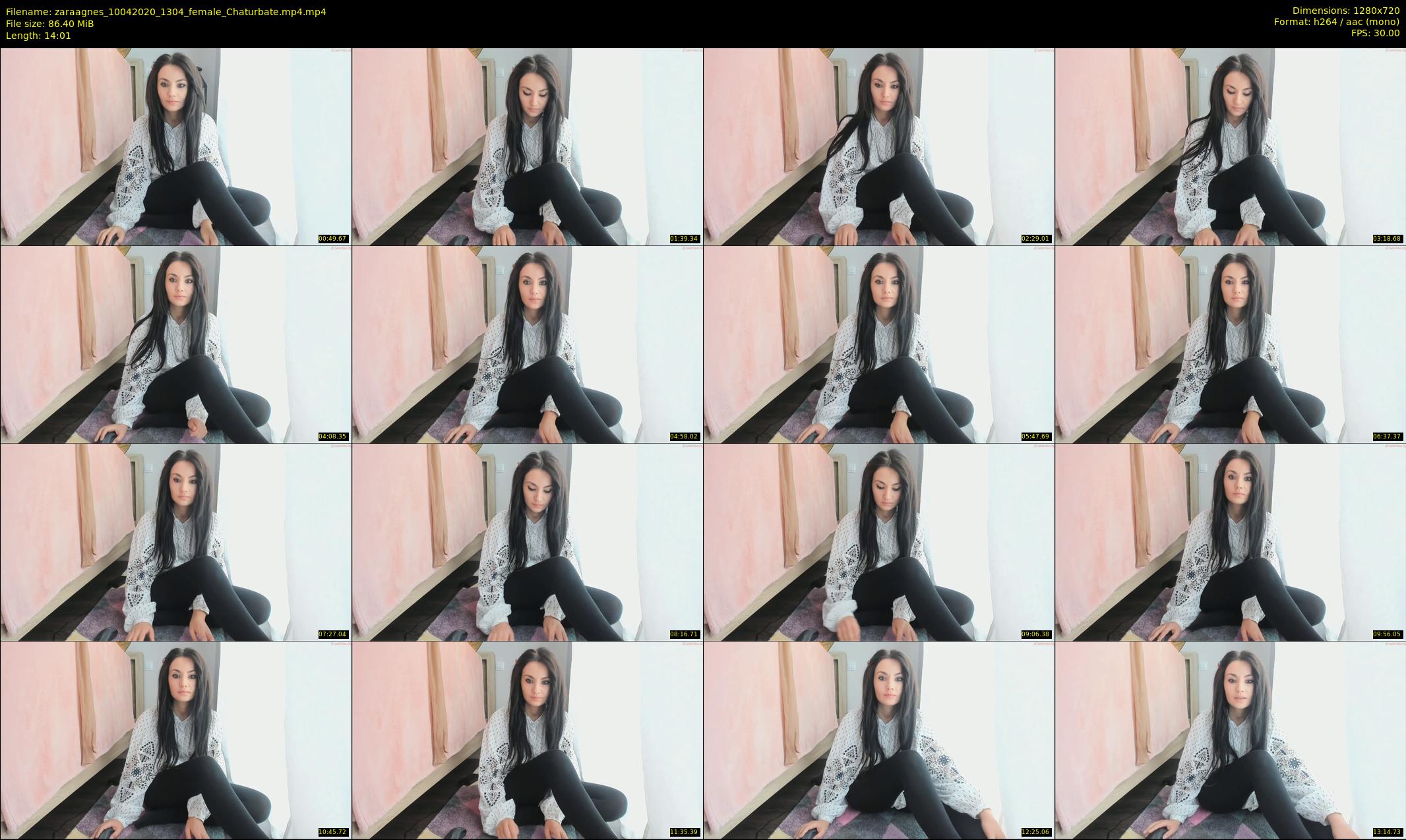 zaraagnes — 15 minute Chaturbate female cam show recording, 720p, Apr 10, 2020