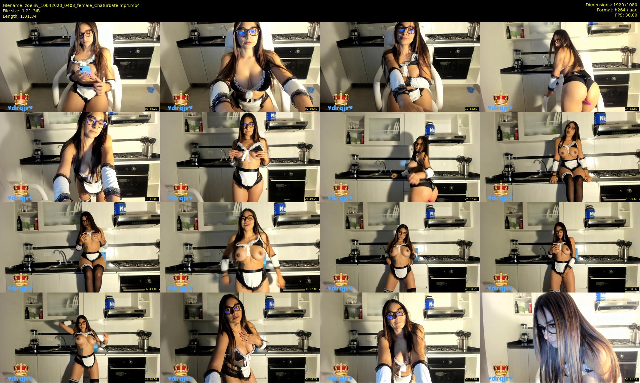 zoeliiv — 62 minute Chaturbate female cam show recording, 1080p, Apr 10, 2020