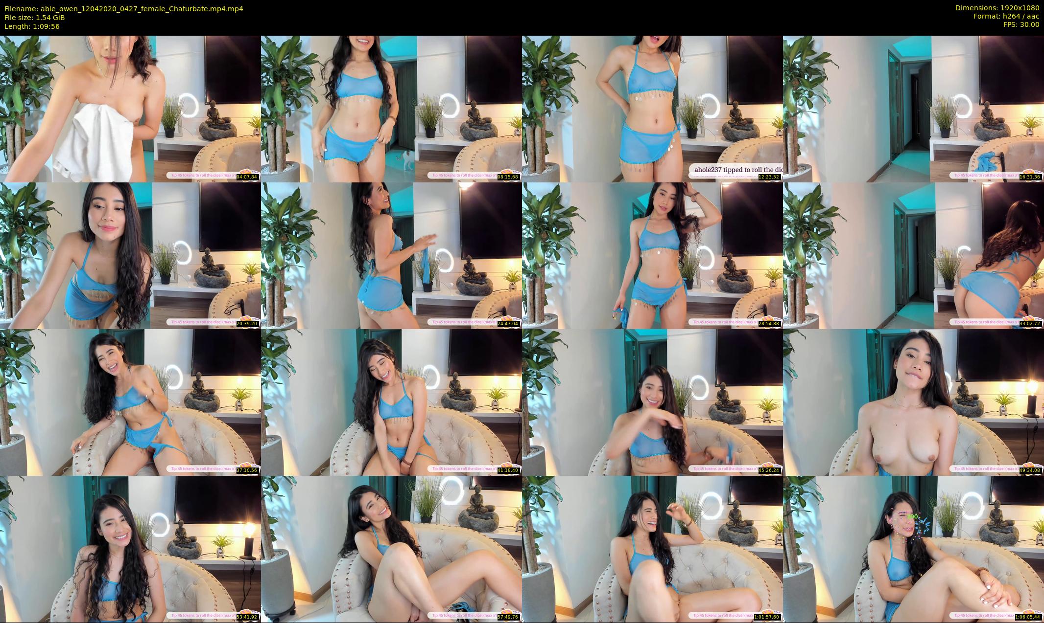 abie_owen — 70 minute Chaturbate female cam show recording, 1080p, Apr 12, 2020